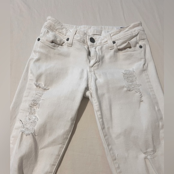 3 for 1 All White Jean Bundle • Straight Leg Boot Cut & Skinny • Hudson & Paige - Picture 7 of 14